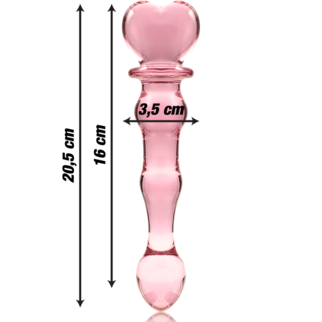 NEBULA SERIES BY IBIZA MODELO 21 DILDO CRISTAL ROSA 205 CM O 35 CM