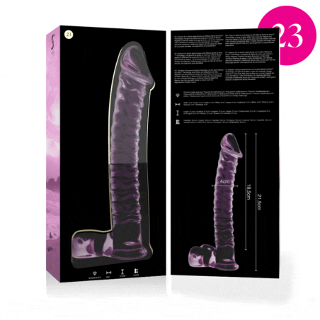 NEBULA SERIES BY IBIZA MODELO 23 DILDO CRISTAL ROSA 215 CM O 4 CM