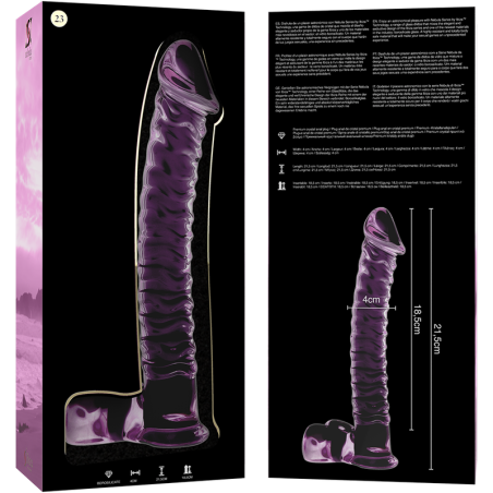 NEBULA SERIES BY IBIZA MODELO 23 DILDO CRISTAL ROSA 215 CM O 4 CM