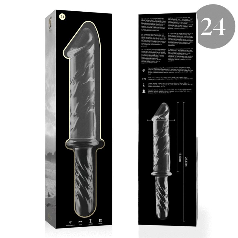 NEBULA SERIES BY IBIZA MODELO 24 DILDO CRISTAL TRANSPARENTE 285 CM O 5 CM
