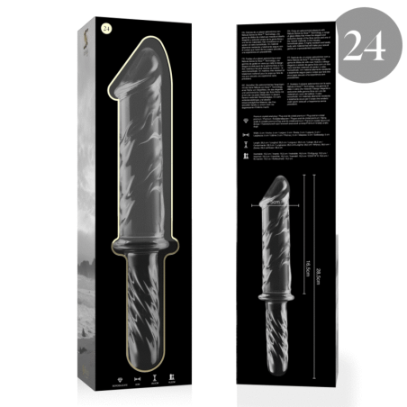 NEBULA SERIES BY IBIZA MODELO 24 DILDO CRISTAL TRANSPARENTE 285 CM O 5 CM