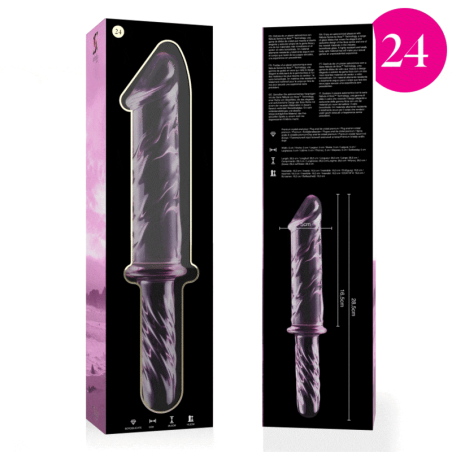 NEBULA SERIES BY IBIZA MODELO 24 DILDO CRISTAL ROSA 285 CM O 5 CM