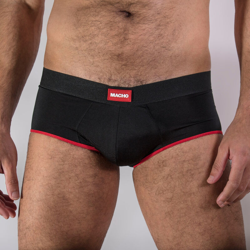 MACHO MS24R CALZONCILLO BRIEF DARK ROJO S