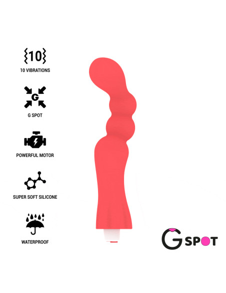 G SPOT GOHAN VIBRADOR PUNTO G LIGHT RED