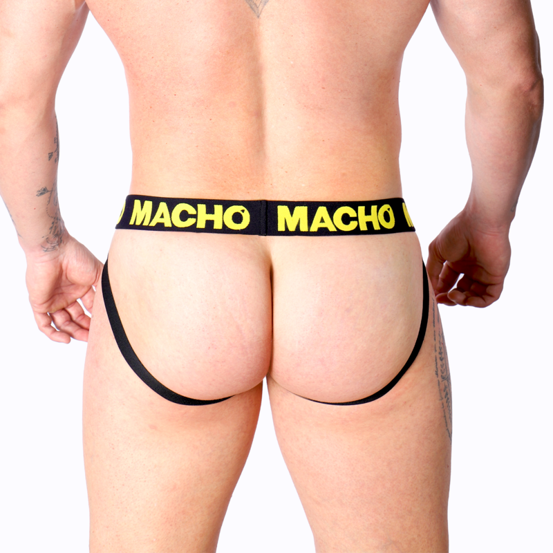 MACHO MX25A JOCK AMARILLO LYCRA XL