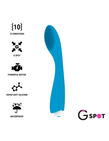 G SPOT GYLBERT VIBRADOR AZUL TURQUESA