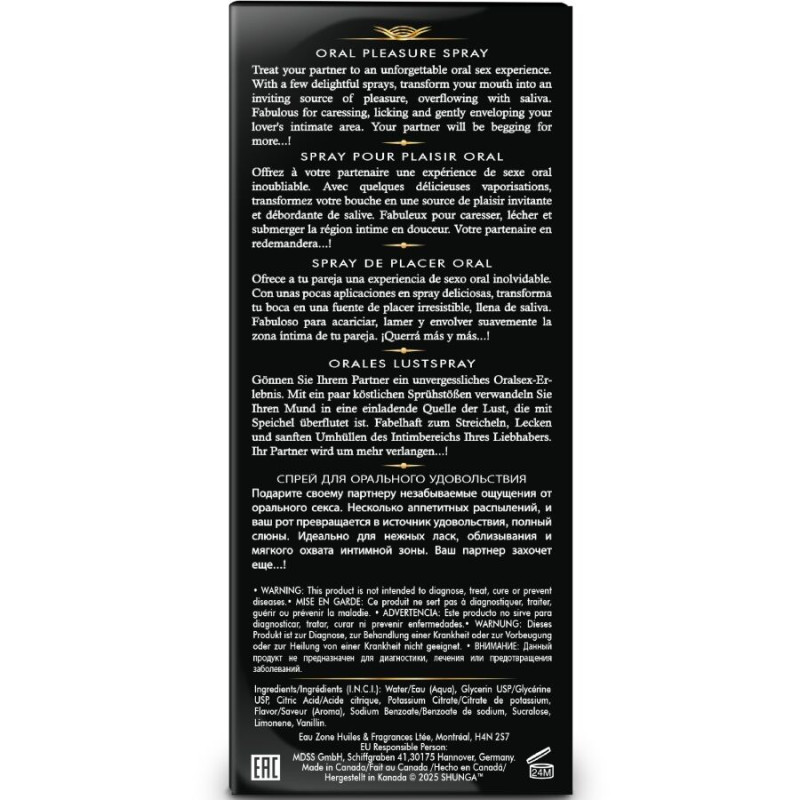 SHUNGA WAVES PLEASURE SPRAY ORAL SEDUCTOR SANDIA 20 ML