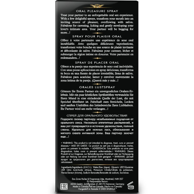 SHUNGA WAVES PLEASURE SPRAY ORAL SEDUCTOR FRESA 20 ML