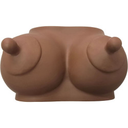 DIABLO PICANTE HUCHA FORMA DE TETAS TONO OSCURO