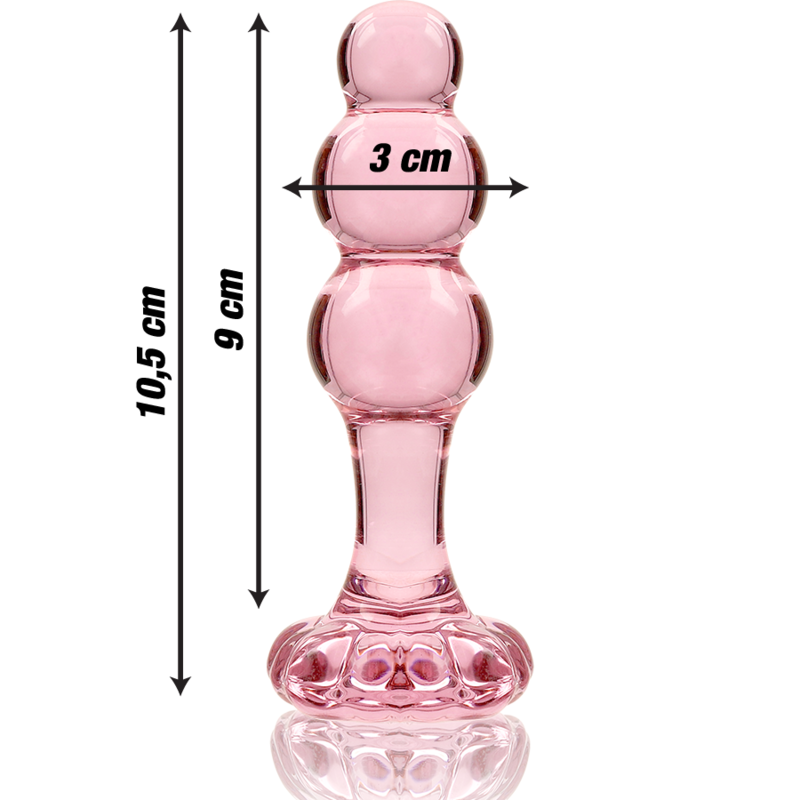 NEBULA SERIES BY IBIZA MODELO 1 PLUG CRISTAL ROSA 105 CM O 3 CM