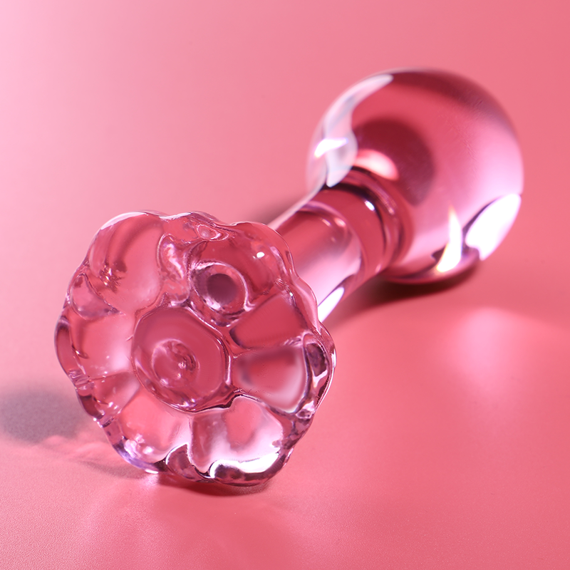 NEBULA SERIES BY IBIZA MODELO 2 PLUG CRISTAL ROSA 11 CM O 35 CM