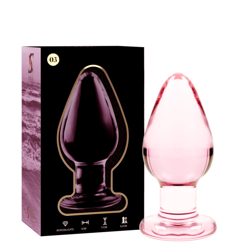 NEBULA SERIES BY IBIZA MODELO 3 PLUG CRISTAL ROSA 11 CM O 5 CM