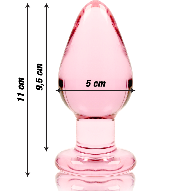 NEBULA SERIES BY IBIZA MODELO 3 PLUG CRISTAL ROSA 11 CM O 5 CM