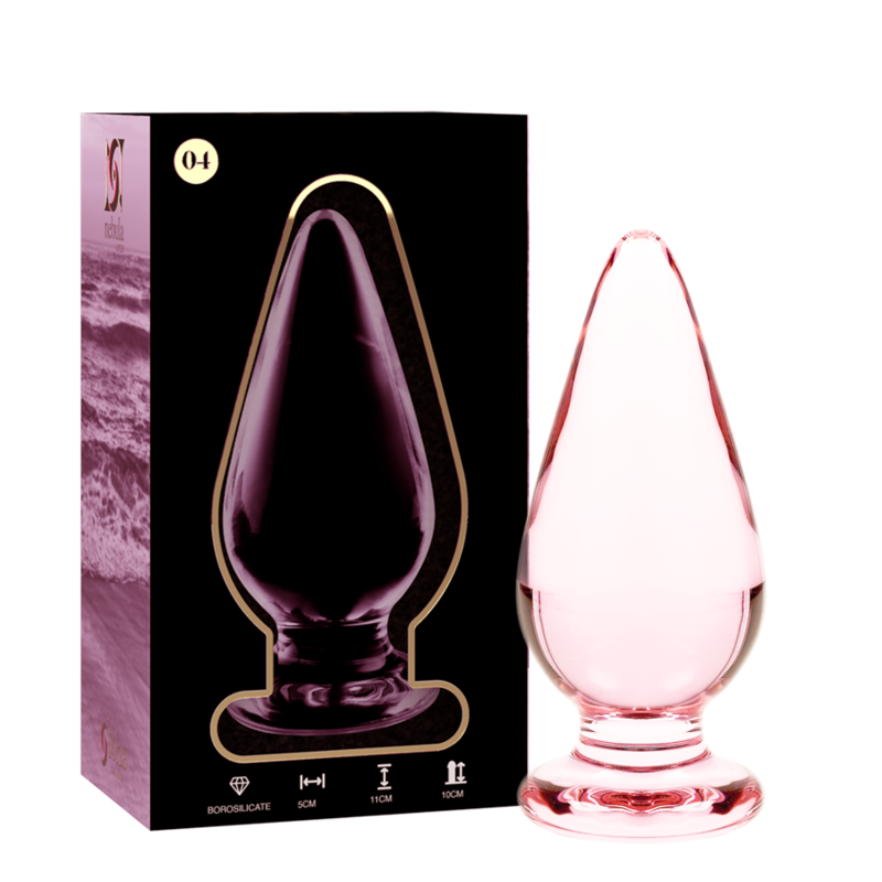 NEBULA SERIES BY IBIZA MODELO 4 PLUG CRISTAL ROSA 11 CM O 5 CM