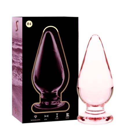 NEBULA SERIES BY IBIZA MODELO 4 PLUG CRISTAL ROSA 11 CM O 5 CM