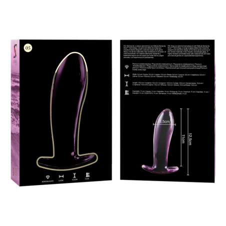 NEBULA SERIES BY IBIZA MODELO 5 PLUG CRISTAL ROSA 125 CM O 35 CM