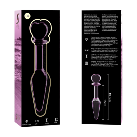 NEBULA SERIES BY IBIZA MODELO 7 PLUG CRISTAL ROSA 135 CM O 3 CM