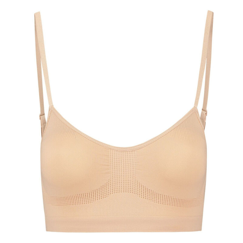 BYE BRA MEDIUM CONTROL SUJETADOR SIN COSTURAS BEIGE TALLA M