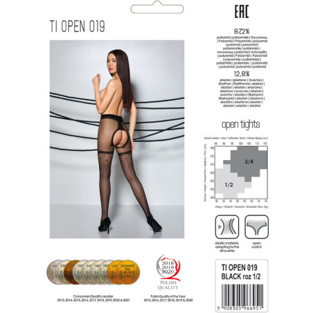 PASSION TIOPEN 019 MEDIAS NEGRO 3 4 20 DEN