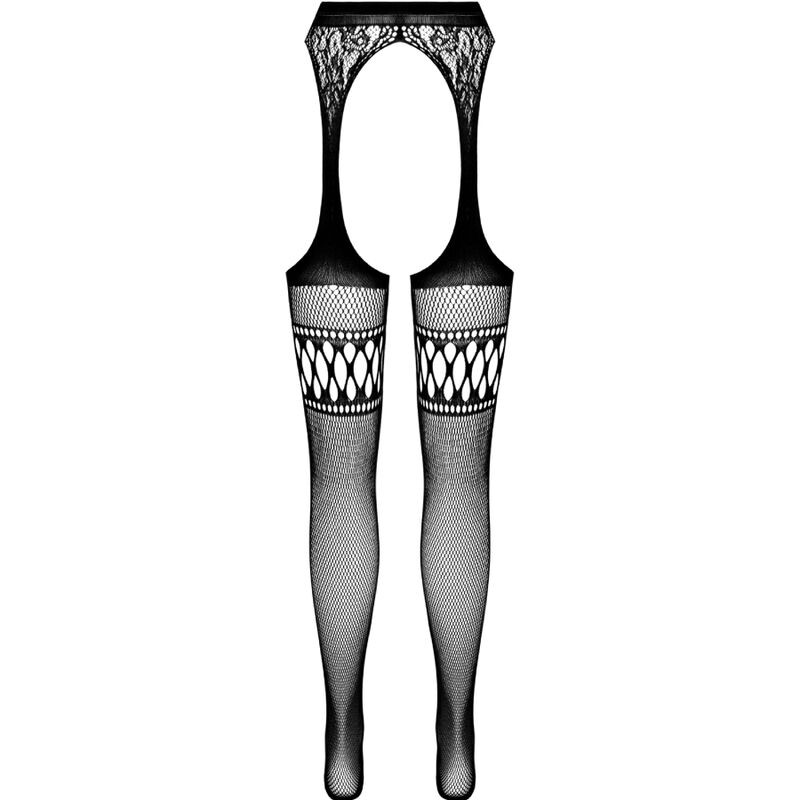 PASSION S026 MEDIAS CON LIGUERO NEGRO TALLA UNICA