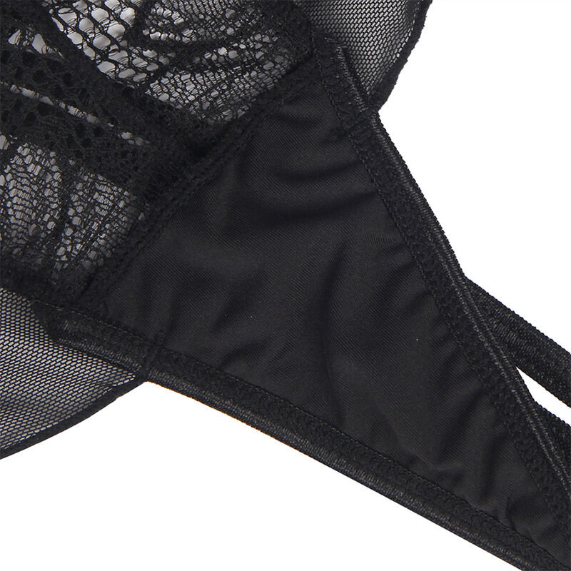 SUBBLIME TEDDY CUELLO HALTER ESPALDA DESCUBIERTA ENCAJE NEGRO L XL