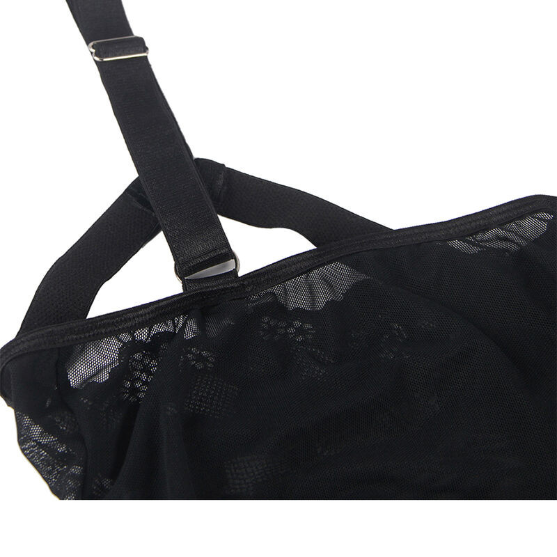 SUBBLIME TEDDY CON LIGUERO DETALLE TIRAS PECHO NEGRO S M