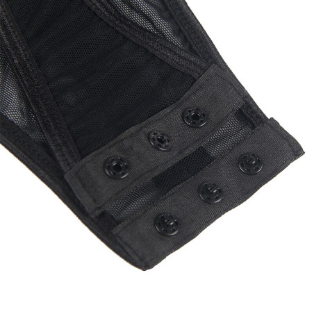 SUBBLIME TEDDY CON LIGUERO DETALLE TIRAS PECHO NEGRO S M