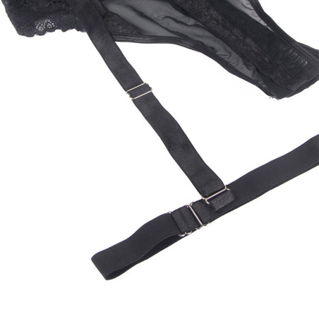 SUBBLIME TEDDY CON LIGUERO DETALLE TIRAS PECHO NEGRO S M