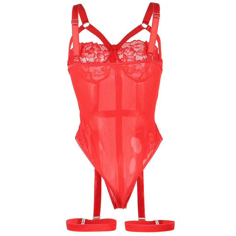 SUBBLIME TEDDY CON LIGUERO DETALLE TIRAS PECHO ROJO S M
