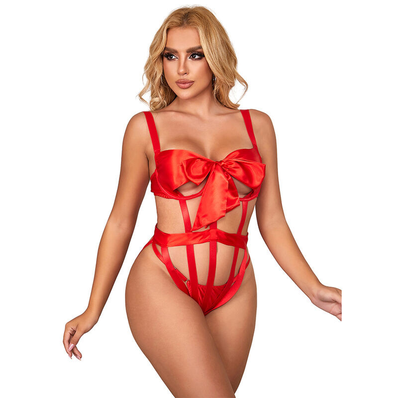 SUBBLIME 954475 BODY SEXY CALADO CON LAZO ROJO L XL