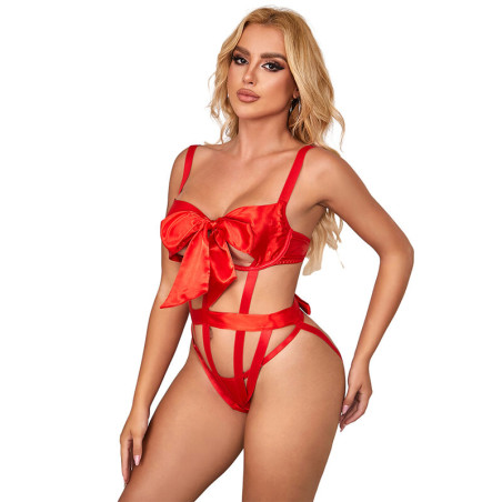 SUBBLIME 954475 BODY SEXY CALADO CON LAZO ROJO L XL