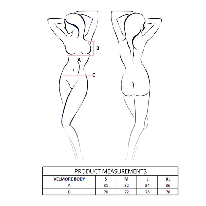 PASSION VELMORE BODY NEGRO L XL