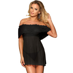 SUBBLIME SET VESTIDO CORTO TANGA NEGRO L XL 2