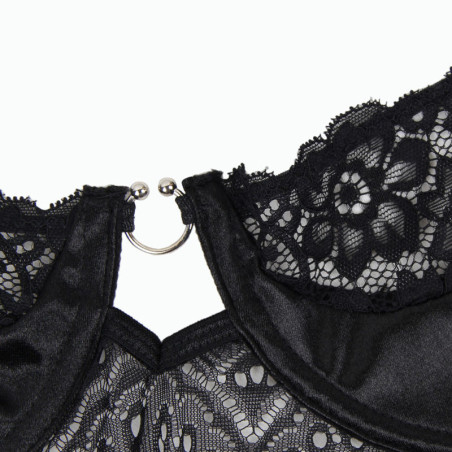 SUBBLIME CORSET Y CINTURON NEGRO L XL