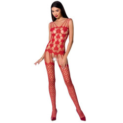 PASSION WOMAN BS067 BODYSTOCKING BLANCO TALLA UNICA 2