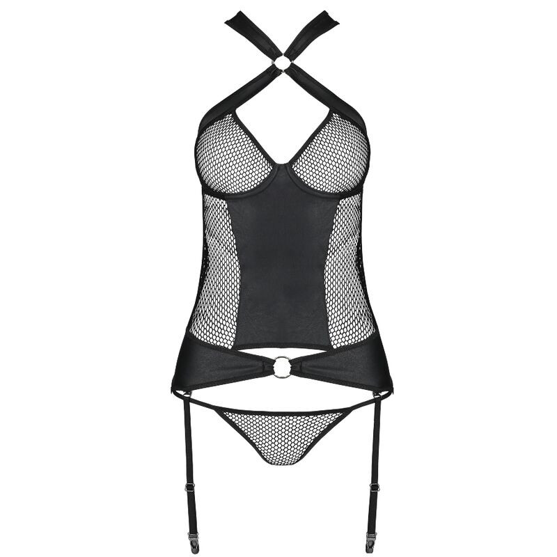 PASSION AMANDA CORSET CUERO ECOLOGICO L XL