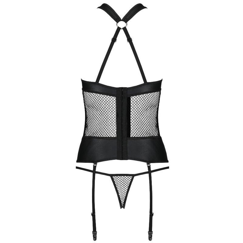 PASSION AMANDA CORSET CUERO ECOLOGICO L XL