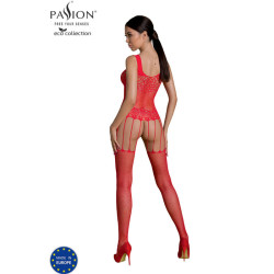 PASSION ECO COLLECTION BODYSTOCKING ECO BS001 ROJO 2