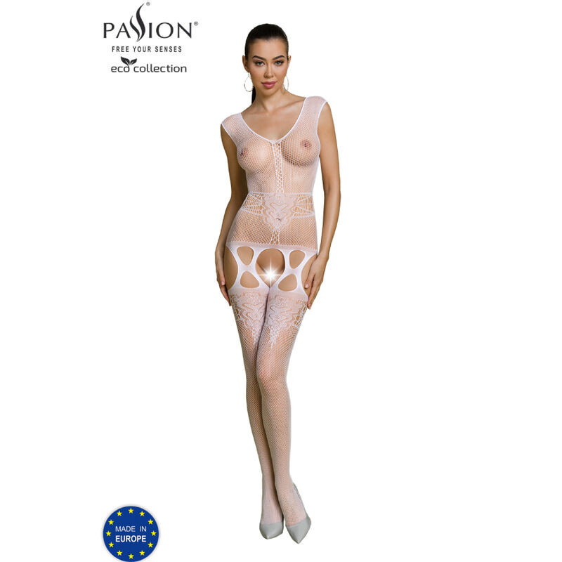 PASSION ECO COLLECTION BODYSTOCKING ECO BS014 BLANCO