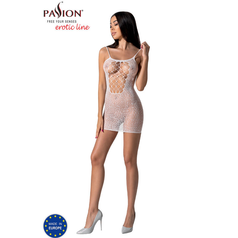PASSION BS096 BODYSTOCKING BLANCO TALLA UNICA