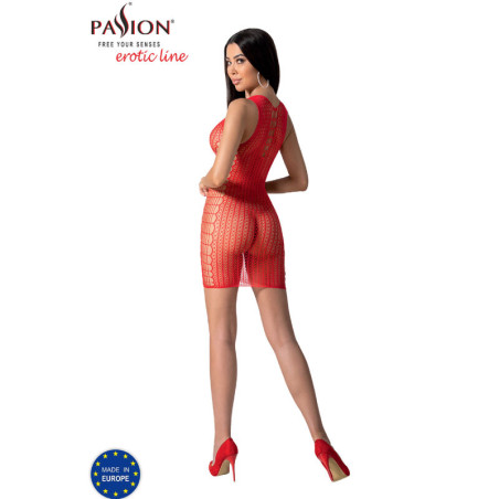 PASSION BS097 BODYSTOCKING ROJO TALLA UNICA