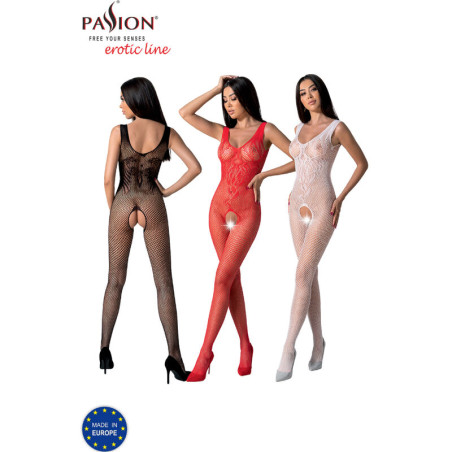 PASSION BS098 BODYSTOCKING BLANCO TALLA UNICA