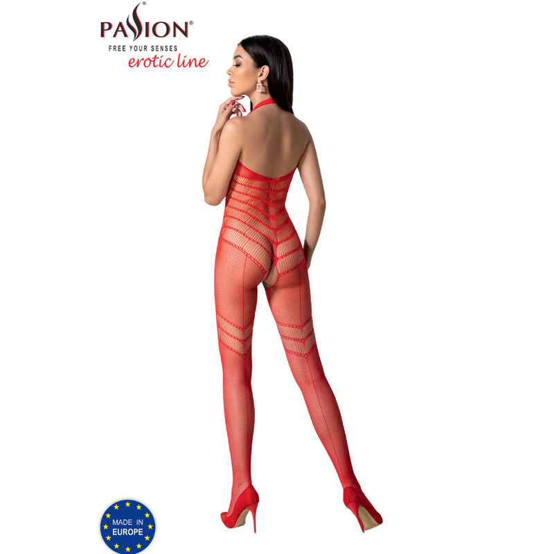 PASSION BS100 BODYSTOCKING ROJO TALLA UNICA