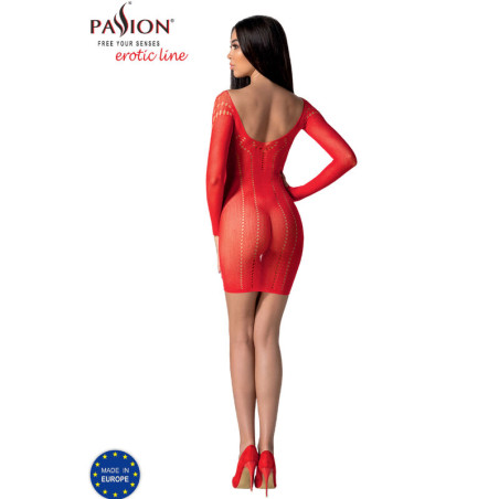 PASSION BS101 BODYSTOCKING ROJO TALLA UNICA