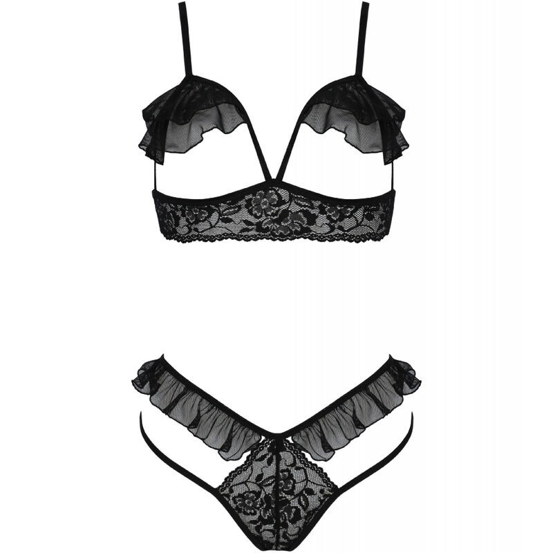 PASSION DOLLY SET DOS PIEZAS NEGRO L XL