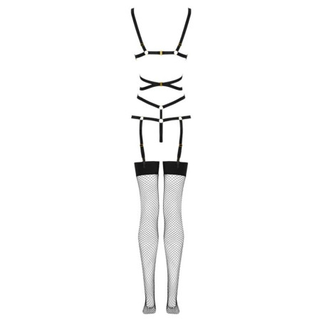 LIVCO CORSETTI FASHION THIARA LC 20213 SET BODY MEDIAS NEGRO L XL