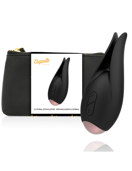 COQUETTE TOYS ESTIMULADOR CLITORIS NEGRO GOLD FLOR
