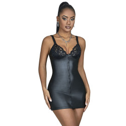 SUBBLIME 957575 VESTIDO DE CUERO CON CREMALLERA NEGRO L XL 2