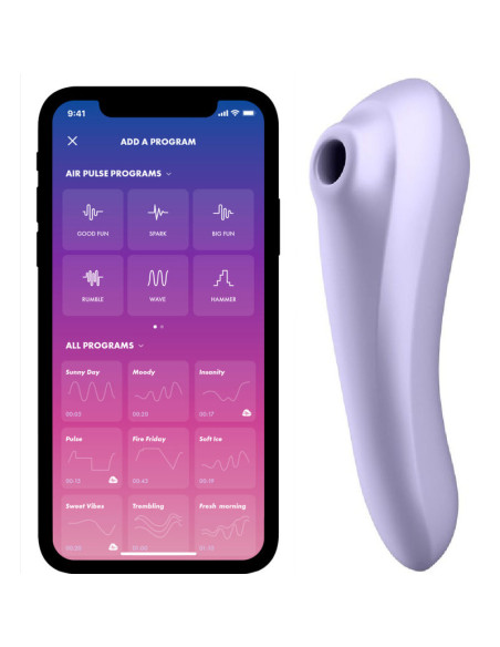 SATISFYER DUAL PLEASURE AIR PULSE VIOLETA