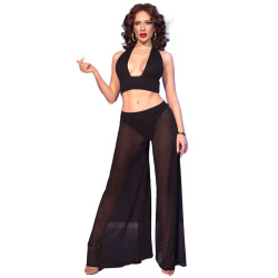 CHILIROSE CR 4857 SET TOP Y PANTALONES NEGRO TALLA XL 2